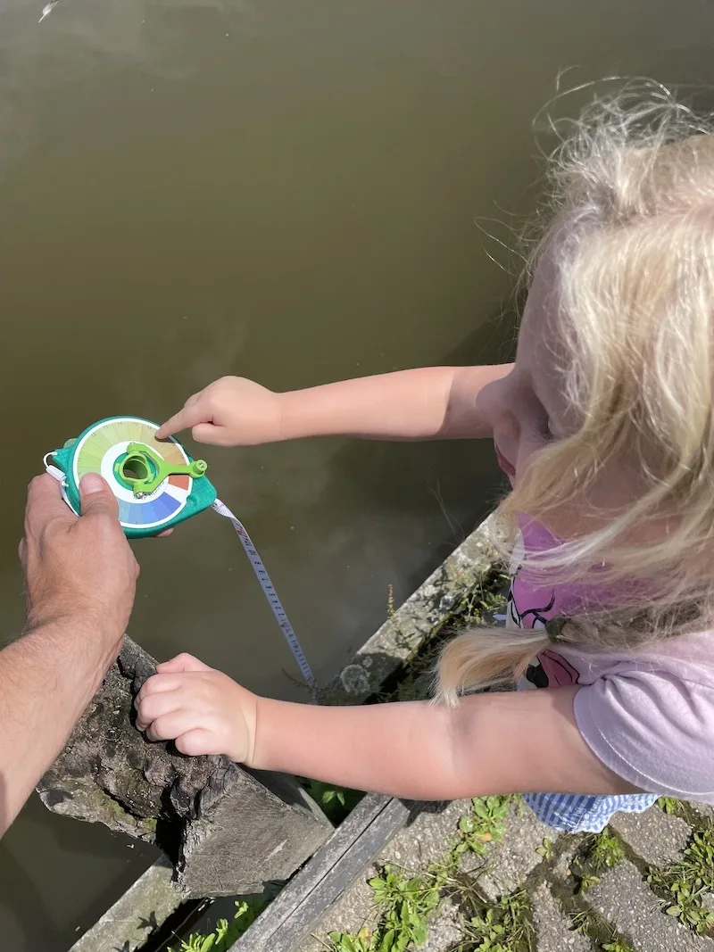 Mini Secchi water observation tool